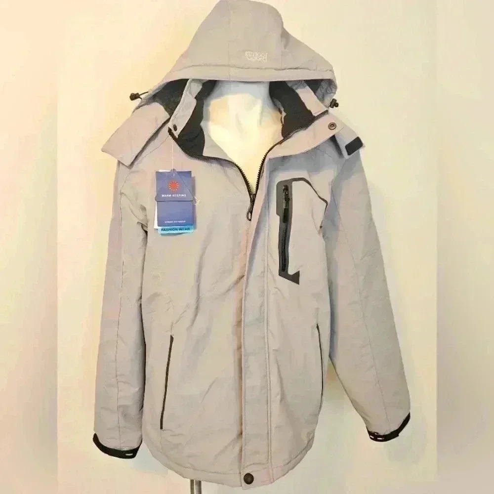 POOLULY NWT Jacket with Detachable Hood